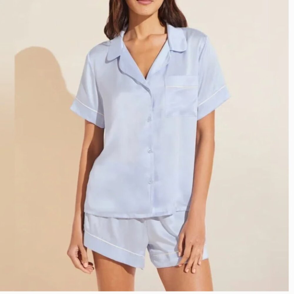 Inez Washable Silk Short PJ Set Small